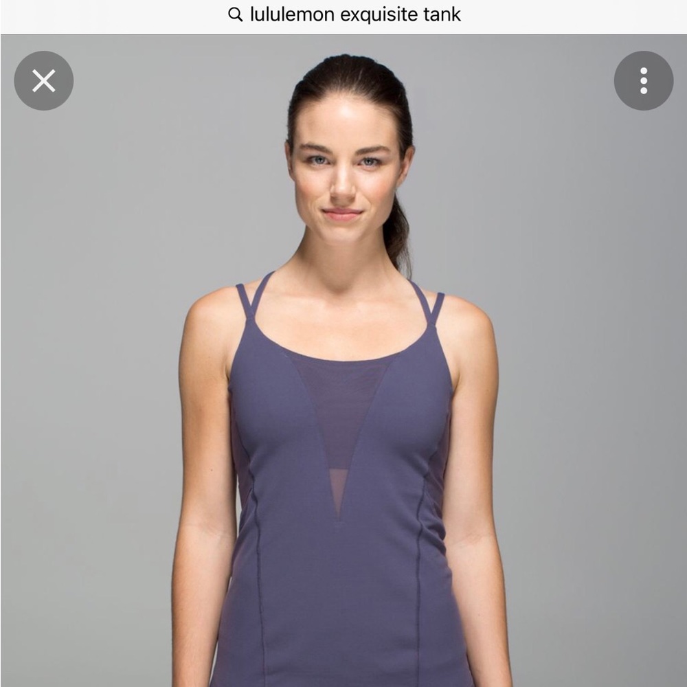 Lululemon Exquisite Tank in colour Nightfall